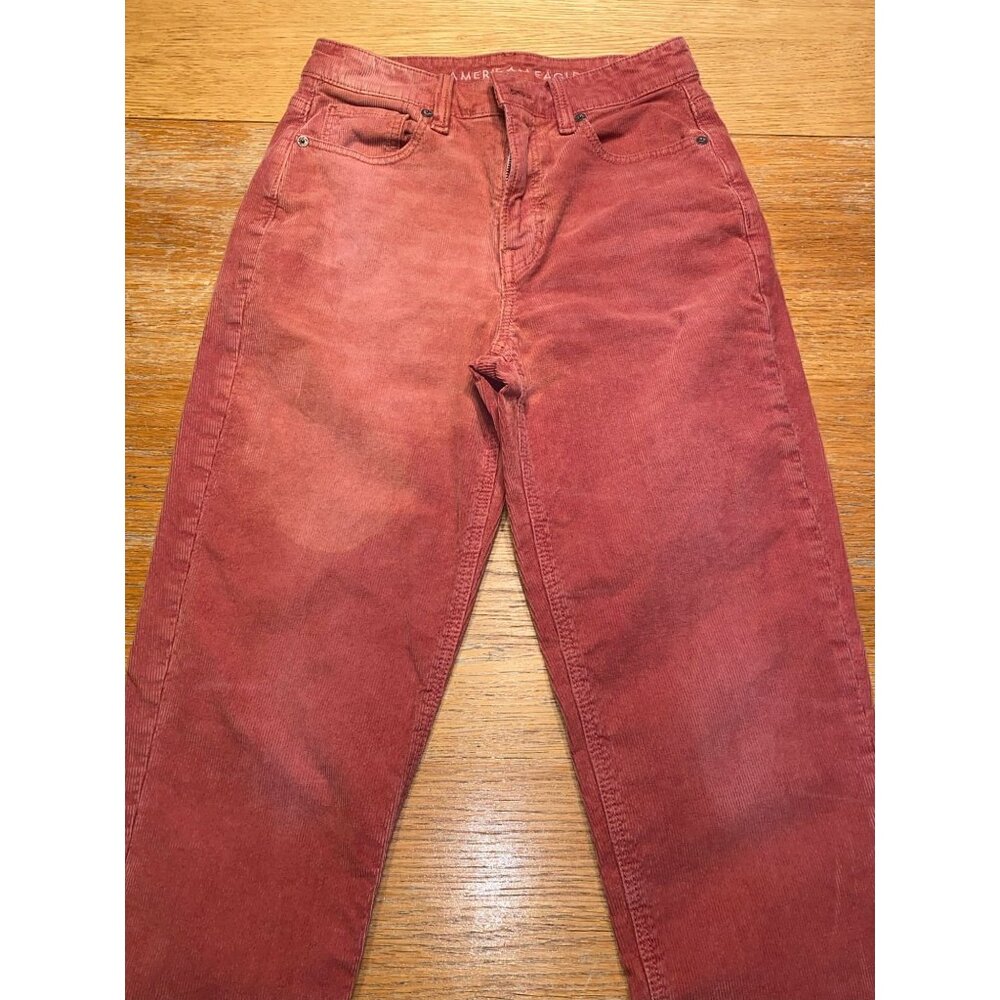 American Eagle Womens Corduroy Pants Red Size 2